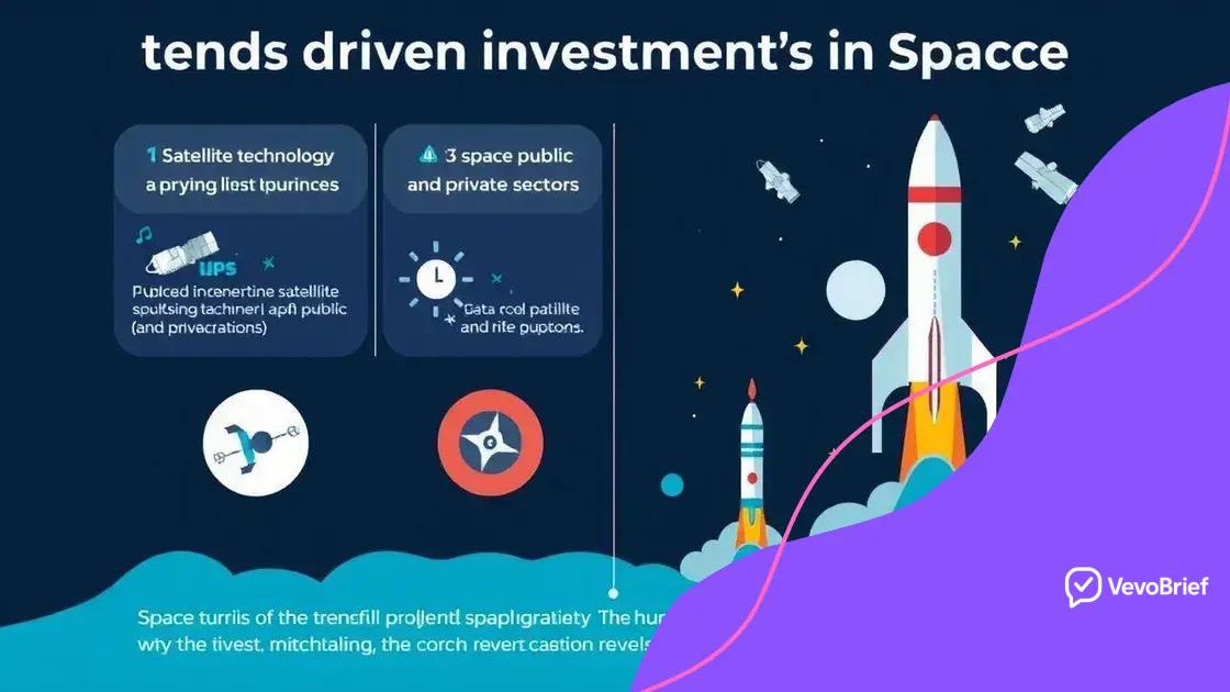 Trends driving investments in space
