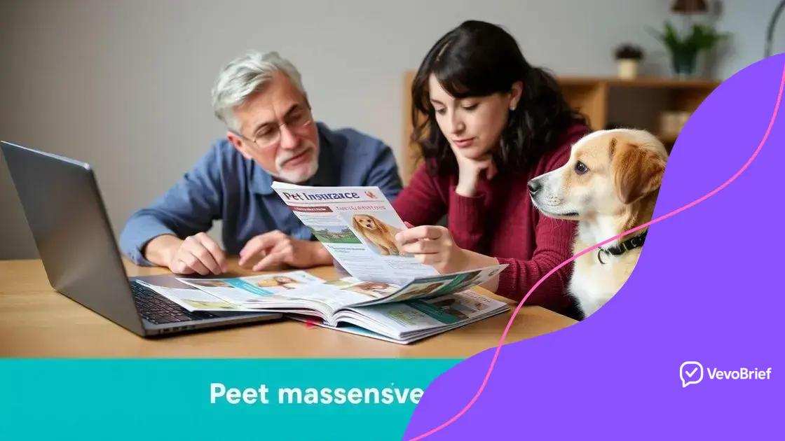 Comparing different pet insurance plans