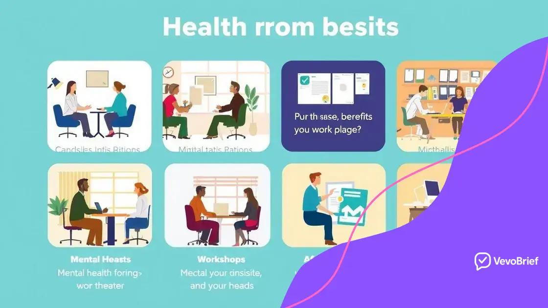 Key types of mental health benefits