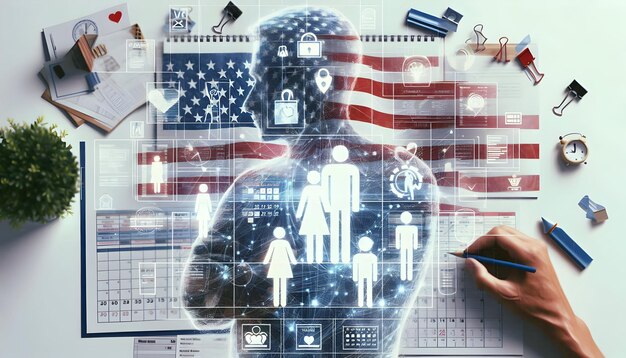 A flowchart illustrating the different types of US visas, categorized by purpose (e.g., employment, study, family). The flowchart shows the pathways from initial application to visa approval.