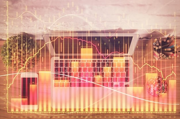 A visual representation of the Federal Reserve building with an overlay graph showing the target inflation rate and the current inflation rate converging.