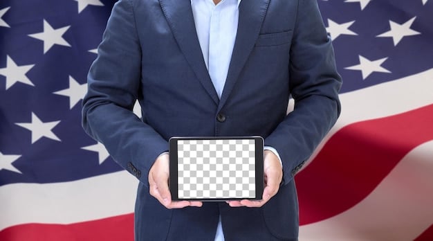 A photo showing a split screen. On one side, a Republican politician is giving a speech with a serious expression. On the other side, a Democratic politician is doing the same. The background is blurred.